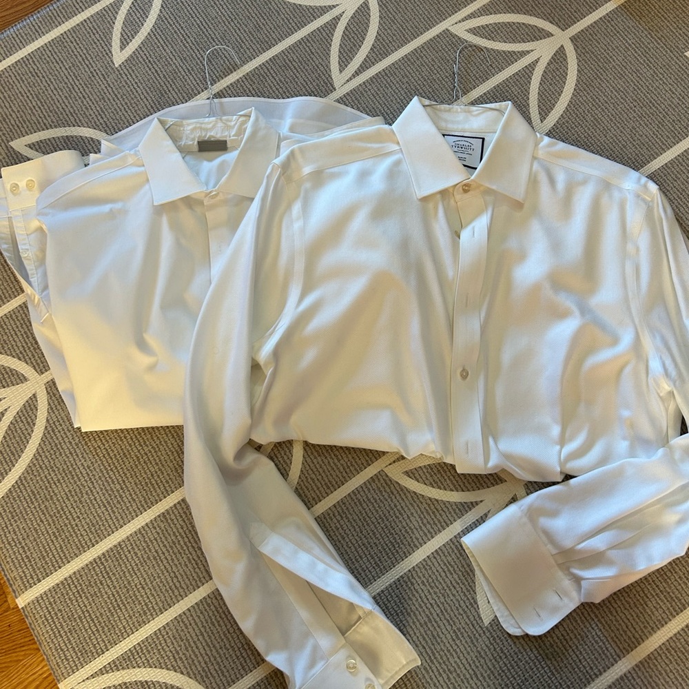 Men’s white dress shirt bundle